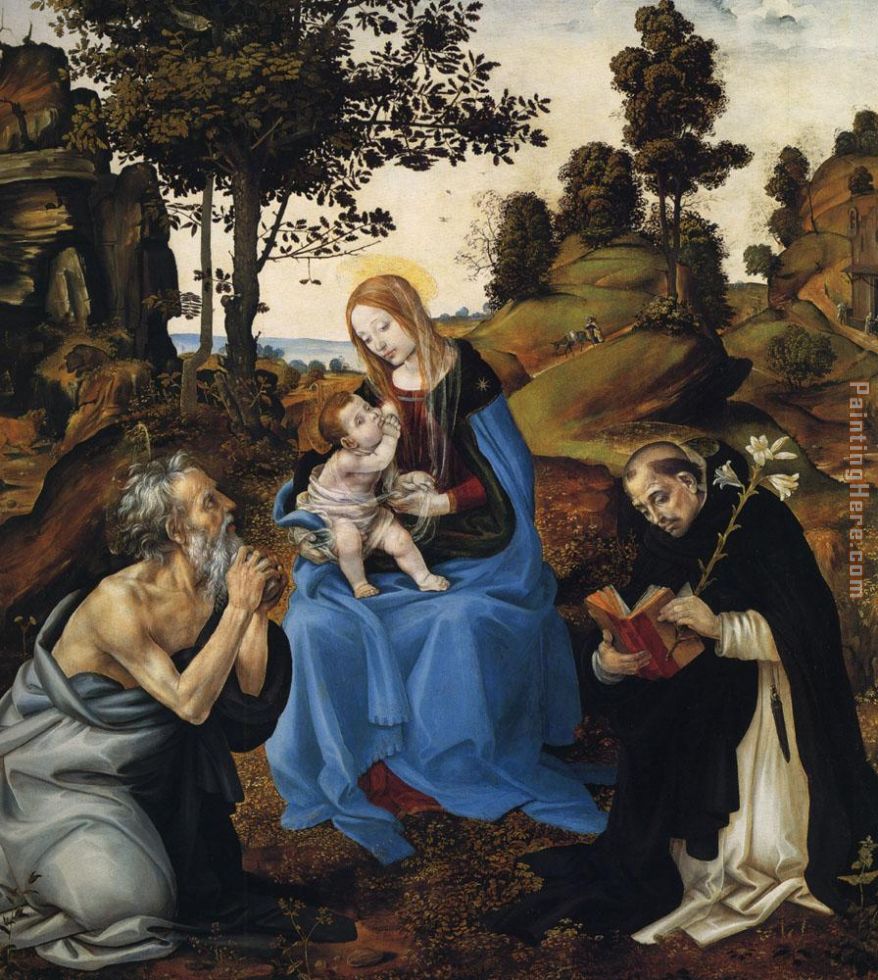 The Virgin and Child with Sts painting - Filippino Lippi The Virgin and Child with Sts art painting